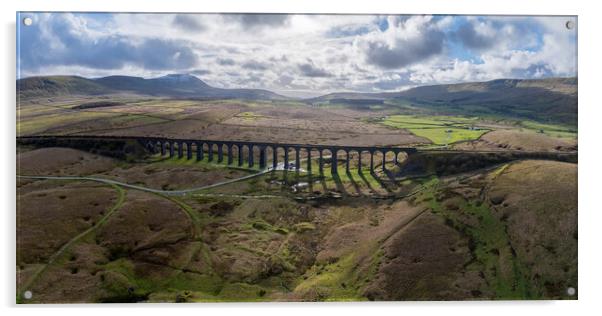 Ribblehead Viaduct Yorkshire Landscape Acrylic by Apollo Aerial Photography