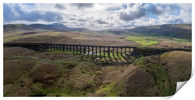 Ribblehead Viaduct Yorkshire Landscape Print by Apollo Aerial Photography