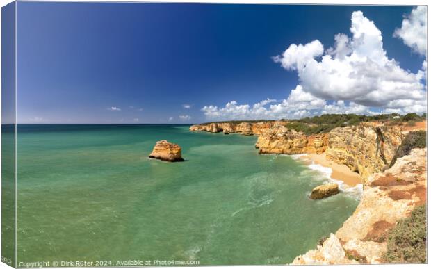 Coastal landscape at the Algarve Canvas Print by Dirk Rüter