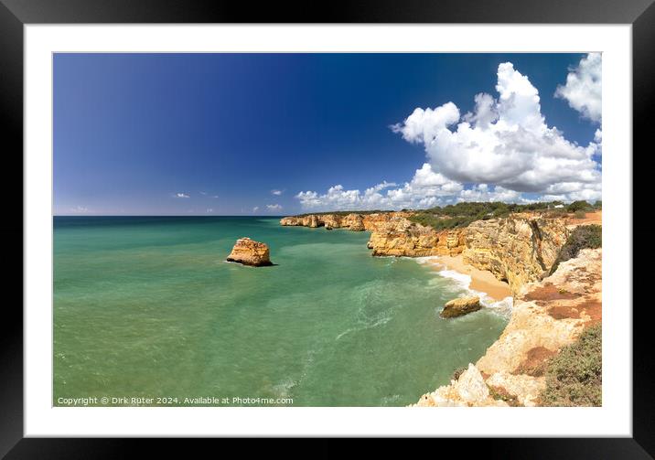 Coastal landscape at the Algarve Framed Mounted Print by Dirk Rüter