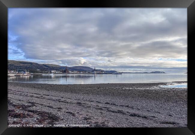 Largs Beach seascape Framed Print by RJW Images