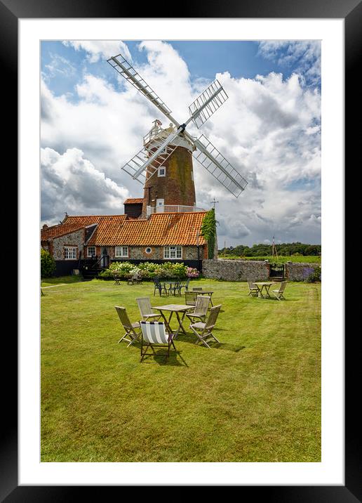 Cley Windmill, Cley, Next the Sea, Norfolk, England UK Framed Mounted Print by John Gilham