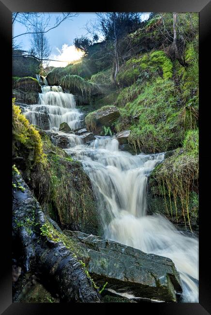 Bronte waterfall Framed Print by Chris North