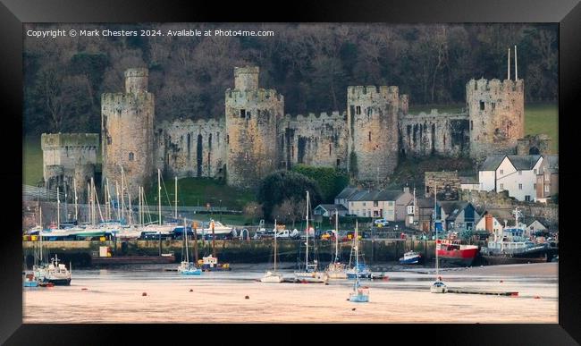 Mighty Conwy Castle Framed Print by Mark Chesters