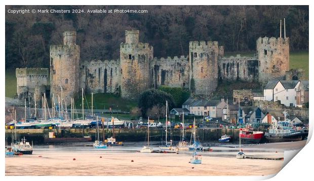 Mighty Conwy Castle Print by Mark Chesters