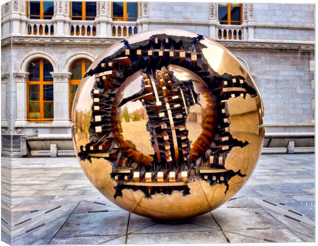 Sphere Within Sphere Canvas Print by Fabrizio Troiani