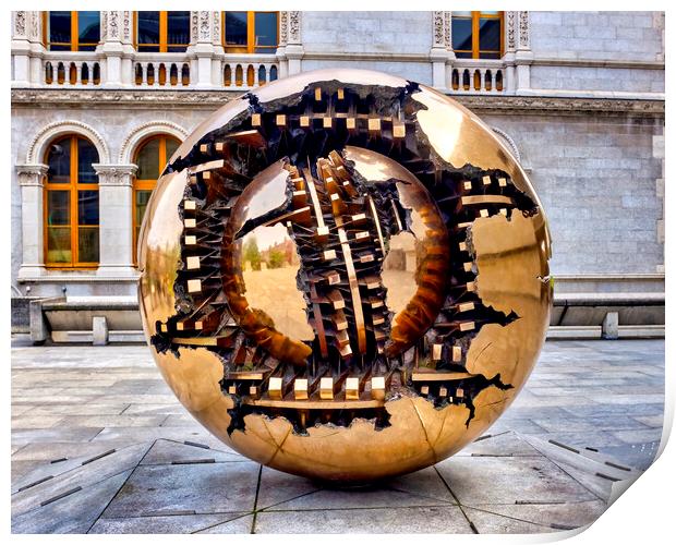 Sphere Within Sphere Print by Fabrizio Troiani