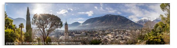 Impressive panorama from Merano Acrylic by Melanie Viola