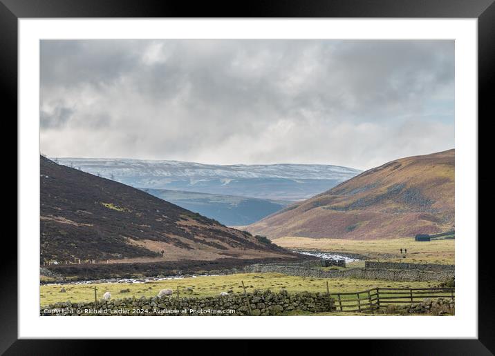 Heading for Widdybank Farm, Upper Teesdale Framed Mounted Print by Richard Laidler