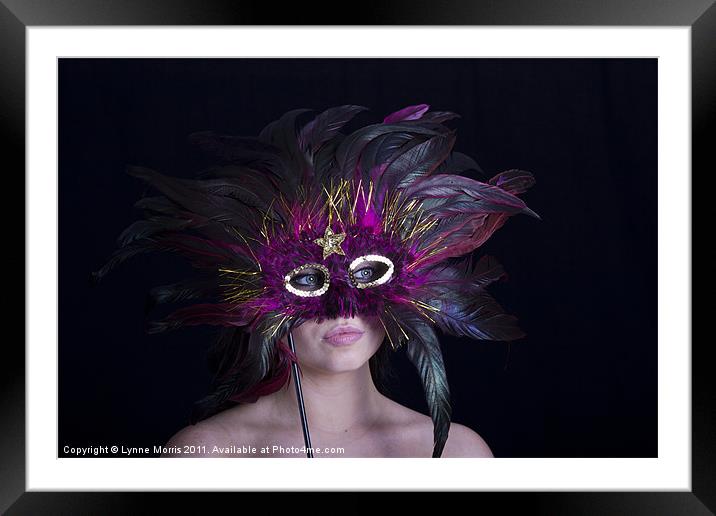 Masquerade Framed Mounted Print by Lynne Morris (Lswpp)