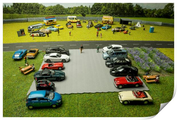 The Great American Car Show Print by Steve Purnell