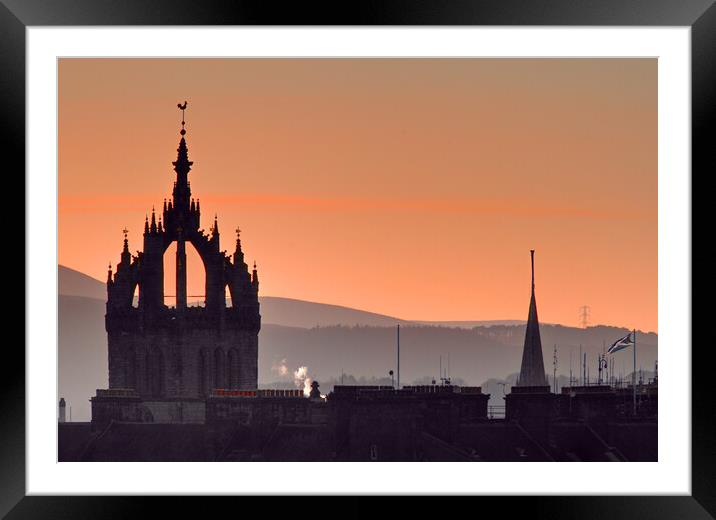 Edinburgh Skyline  Framed Mounted Print by Alison Chambers