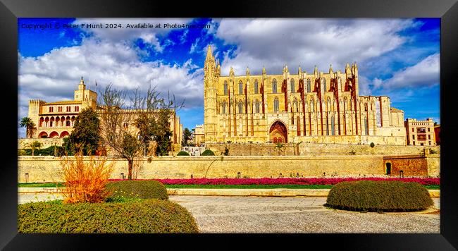 Palma Cathedral Mallorca Spain Framed Print by Peter F Hunt
