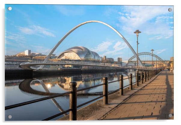 Newcastle Quayside Acrylic by Steve Smith