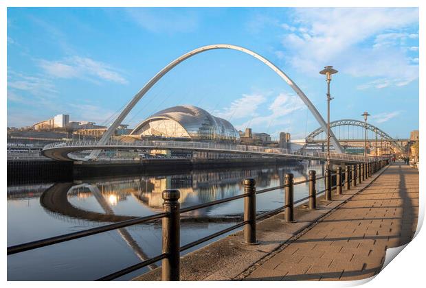 Newcastle Quayside Print by Steve Smith