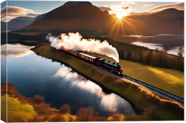 Steam Train Journey Canvas Print by Picture Wizard