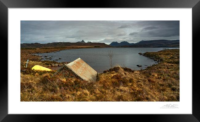 Boat and boathouse Assynt Scotland Framed Print by JC studios LRPS ARPS