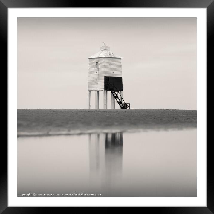 Low Lighthouse Framed Mounted Print by Dave Bowman