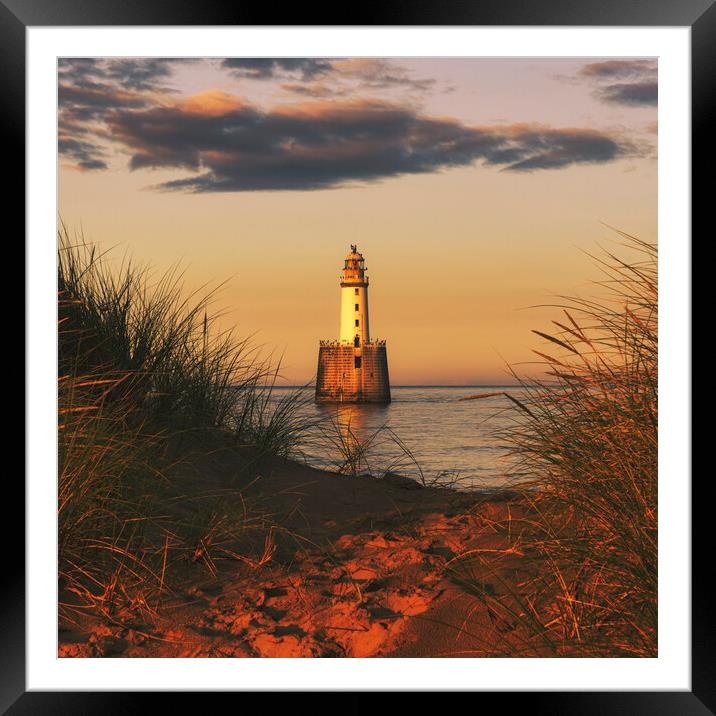 Rattray Lighthouse Sunset  Framed Mounted Print by Anthony McGeever
