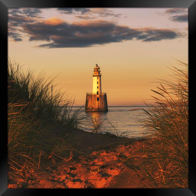 Rattray Lighthouse Sunset  Framed Print by Anthony McGeever