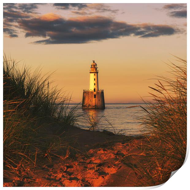 Rattray Lighthouse Sunset  Print by Anthony McGeever