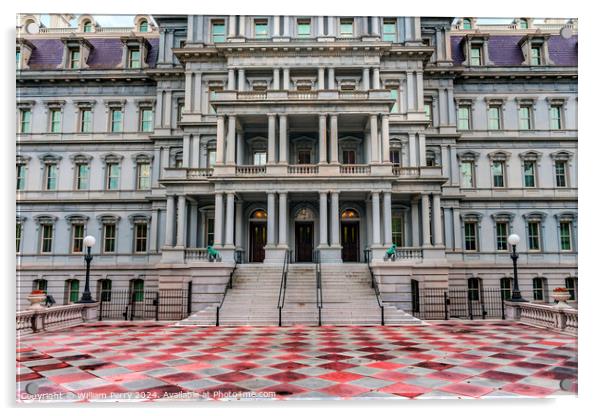Old Executive Office Eisenhower Building Washington DC Acrylic by William Perry
