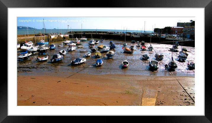 Tides Out Dirts In Framed Mounted Print by Stephen Hamer