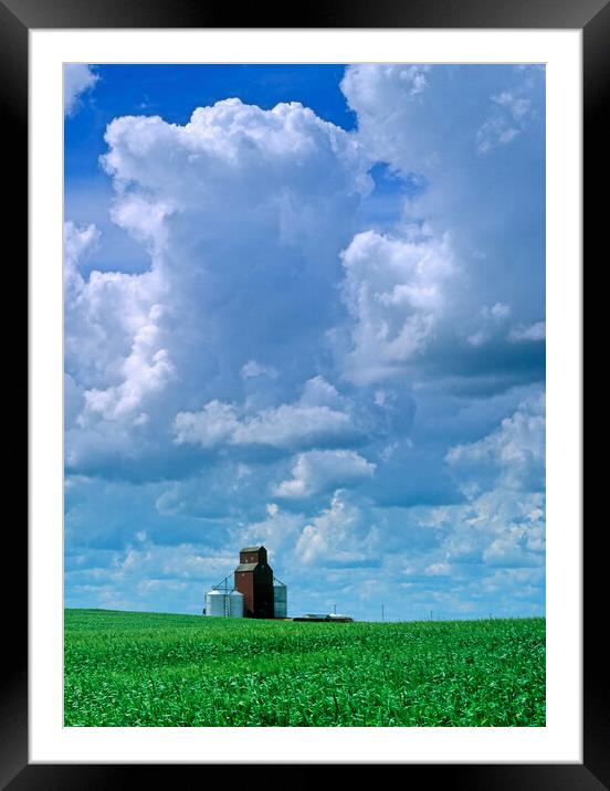 Developing Prairie Storm Framed Mounted Print by Dave Reede