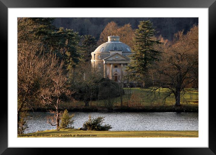 Belle Isle House, Bowness Bay, Windermere. Framed Mounted Print by Phil Brown
