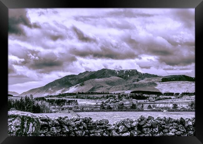 Blencathra Fell in Cumbria Framed Print by Phil Brown