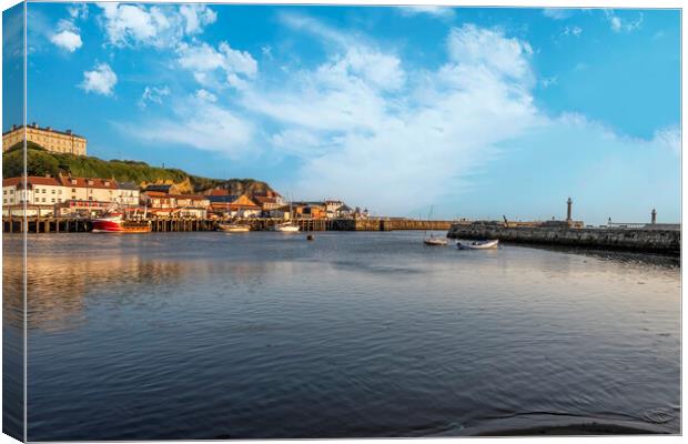 The River Esk Whitby Canvas Print by Steve Smith