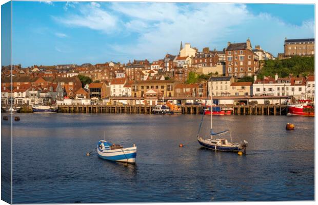 The River Esk Whitby Canvas Print by Steve Smith