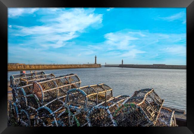 The River Esk Whitby Framed Print by Steve Smith