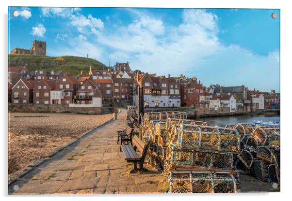 The River Esk Whitby Acrylic by Steve Smith