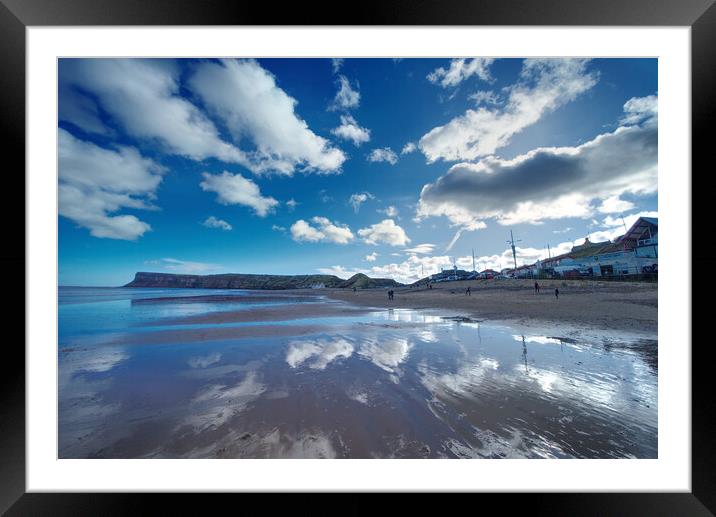 Saltburn by the Sea Beach Framed Mounted Print by Alison Chambers
