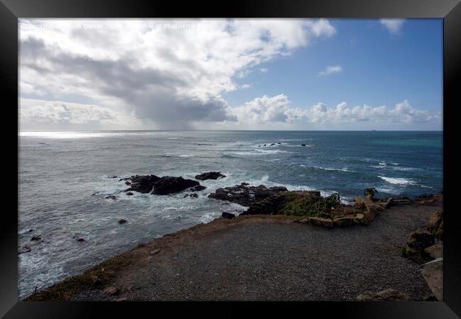 Lizard Point, Cornwall Framed Print by Derek Daniel