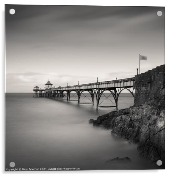 Clevedon Pier Acrylic by Dave Bowman