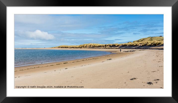 Budle Bay, Northumberland Framed Mounted Print by Keith Douglas