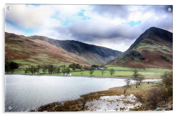 Buttermere and Fleetwith Pike Acrylic by Ceri Jones