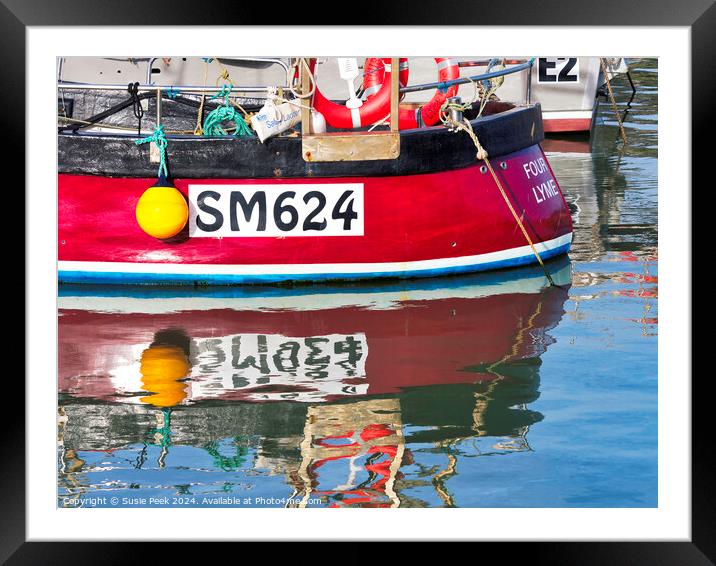 Harbour Reflections Framed Mounted Print by Susie Peek