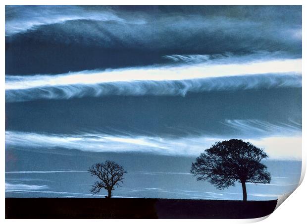 East Yorkshire cloud formation Print by Phil Brown