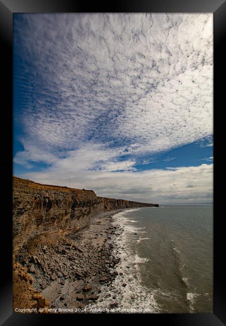 Heritage Coast South Wales Framed Print by Terry Brooks