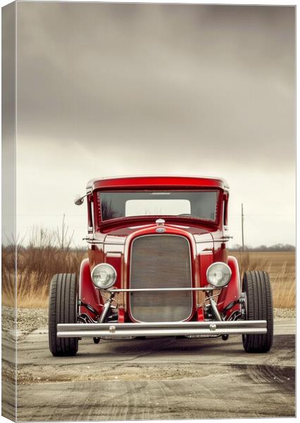 1927 Ford Pickup Hotrod Canvas Print by T2 