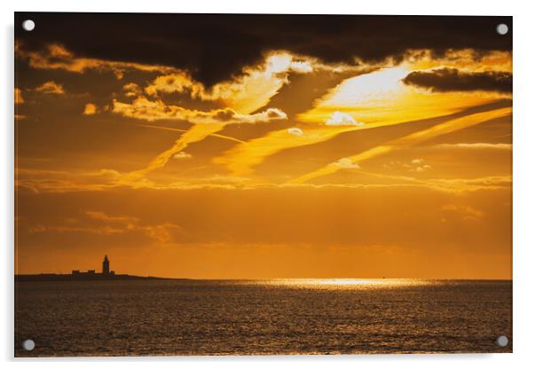 Sunset At Celtic Sea In Ireland Acrylic by Artur Bogacki
