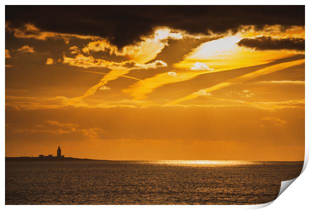 Sunset At Celtic Sea In Ireland Print by Artur Bogacki
