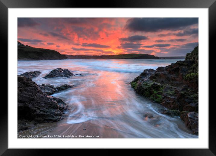 Sunrise at Bigbuy-on-sea  Framed Mounted Print by Andrew Ray