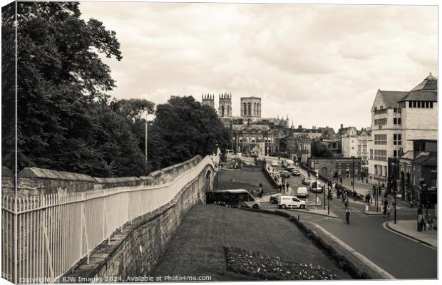 York Minster from Lendal Bridge Canvas Print by RJW Images