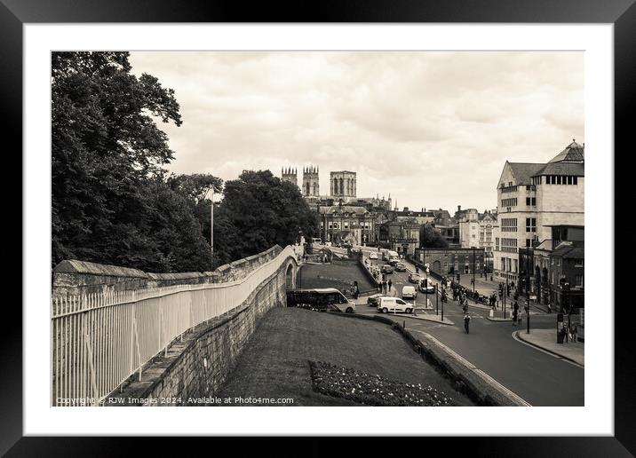 York Minster from Lendal Bridge Framed Mounted Print by RJW Images
