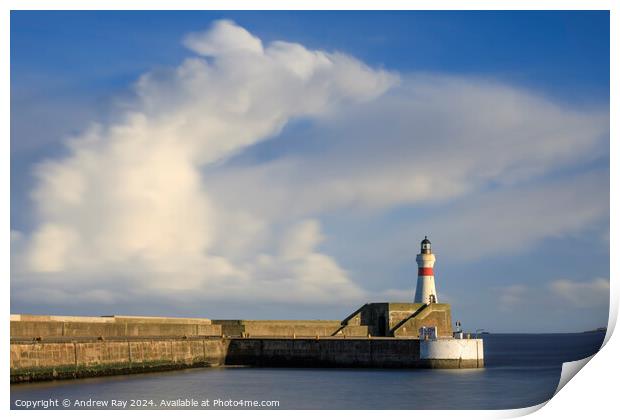  Harbour Lighthouse (Fraserburgh) Print by Andrew Ray