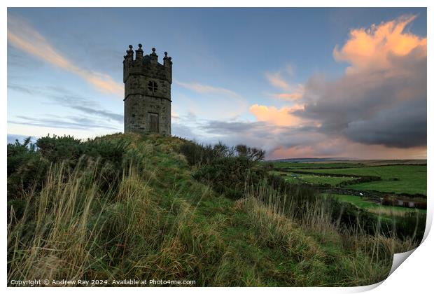 Mounthooly Doocot at sunset  Print by Andrew Ray